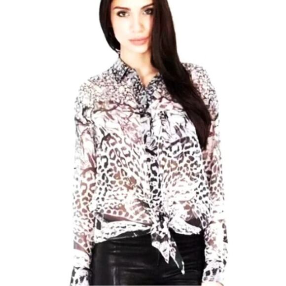 Equipment Femme Silk Button Down Blouse womens S snake Print animal Silver grey - Picture 1 of 15